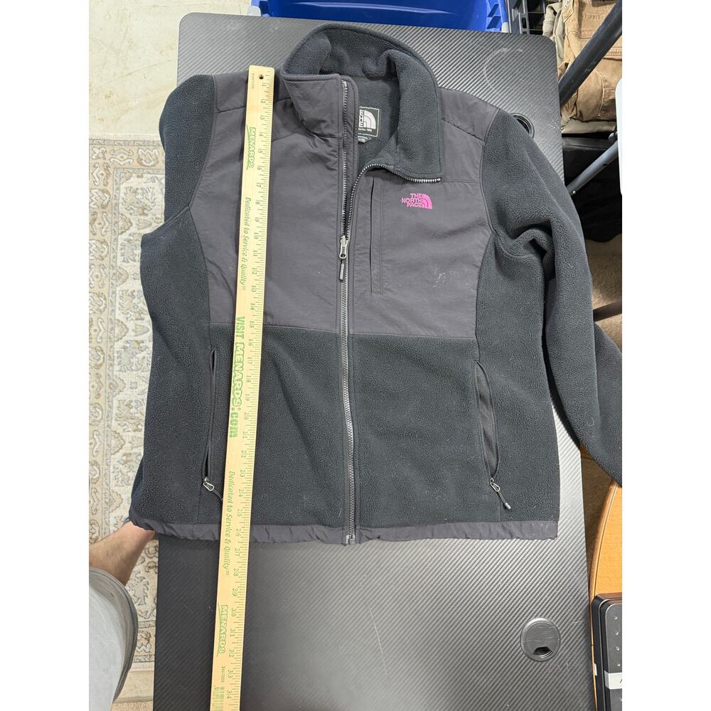 North Face Denali Fleece Jacket Black Womens XL Breast Cancer Edtn Full Zip - Picture 5 of 13